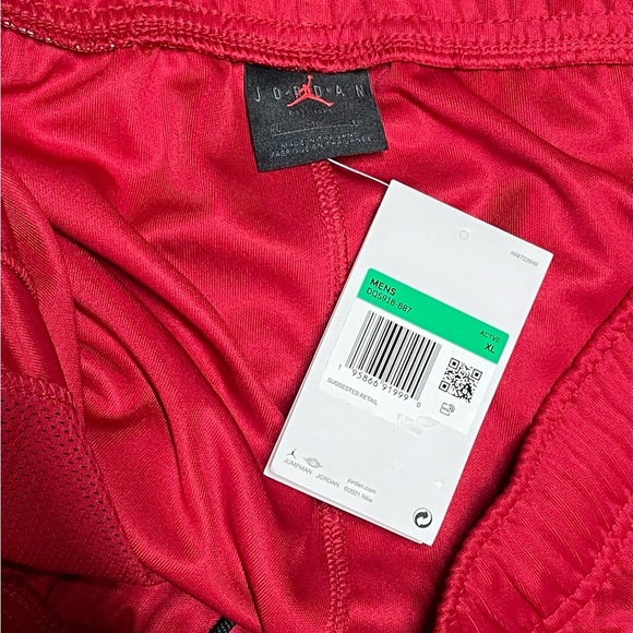 New XL Air Jordan Jumpman Standard Fit Red Black Graphic Logo Athletic Shorts - Picture 5 of 5